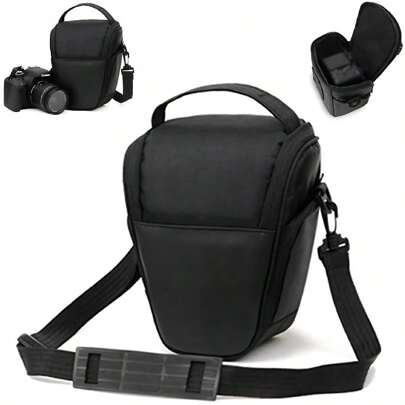 SHIXIONG Mochila para camara fotografica profesional, bolsa y estuche para cámara DSLR con compartimentos internos y externos, a prueba de salpicaduras, compatible con Canon, Nikon y más