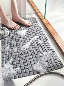 Thảm chống trượt phòng tắm vuông đơn giản cho bồn tắm, bồn cầu, nhà vệ sinh, thảm tắm gia đình - kaki - Xem 1