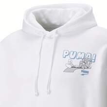 Puma Men's Letter Print Long Sleeve Casual Hoodie Sweatshirt