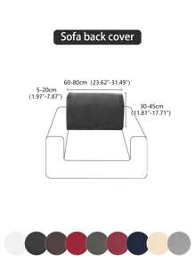 1pc High Elastic Milk Silk Sofa Seat Cushion Cover, Solid Color All Season Universal Modern Minimalist Sofa Pad Cover, Dust-Proof, Washable, Suitable For Living Room, Bedroom, Study, Black, White, Gray - Dark Grey - View 14