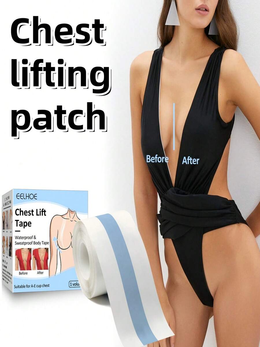 Miếng dán nâng ngực: Miếng dán áo ngực vô hình: Miếng dán nâng ngực Gather Anti-Walk Bump Tightening Pair Đồ lót ngực; Gói hàng mới và cũ được giao ngẫu nhiên - mờ - Xem 1