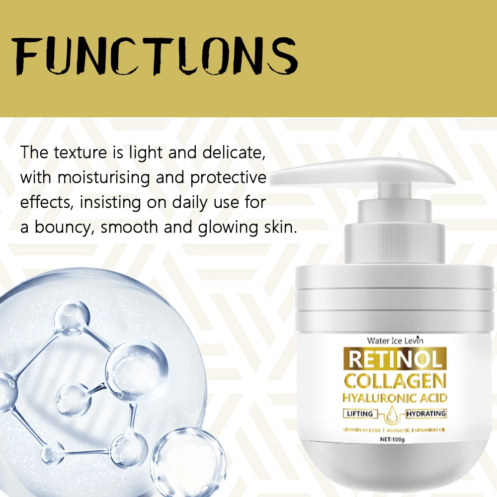 Moisturizing Retinol Face Cream, Deep Hydrating, NonGreasy, Helps