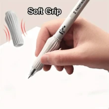 4pcs, Cute Retractable Gel Pen, 0.5mm Fine Tip, Quick Drying Black Ink, Soft Grip And Smooth Writing - Suitable For Diary & Office Use, Ideal Gift For Mother's Day, Gel Pen For Students, Simple Writing Pen For Teenagers, Adults Unisex Black Refill Creative Brush Question Pen Writing Pen Stylus, Final Exam Christmas Holiday Stationery Gift Gift Set - Multicolor - View 6