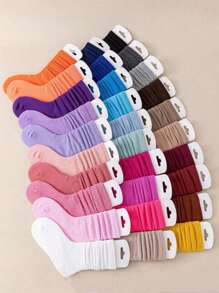 5/10/15 Đôi tất dày ấm áp cho mùa thu và đông dành cho nữ - Nhiều màu - Xem 6