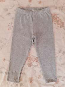 Calça legging infantil menina cotton algodão kit com 5 unidades sortidas - Multicolorido - Visão 7