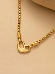 1 chiếc vòng cổ mặt dây chuyền hình trái tim bằng thép không gỉ khắc chữ "MOM", phù hợp cho cả nam và nữ, món quà tuyệt vời cho mẹ vào Ngày của mẹ, Lễ tạ ơn hoặc Giáng sinh Valentine, Mẹ, Mẹ, Ngày của mẹ, Quà tặng - mẹ vàng - Xem 4