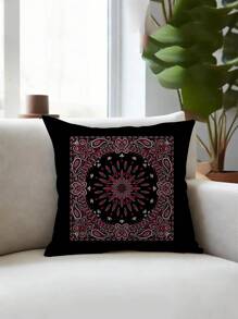 2 件枕套，3D 印花方形枕套，家居装饰靠垫套，适合床、沙发、汽车、窗户、地板 - 彩色 - 查看 4