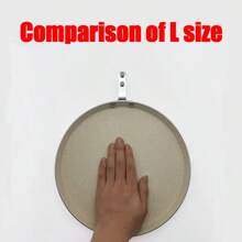 1pc Cream-White Pancake Aluminum Pan, Suitable For Breakfast, Gas And Induction Cooktop, Omelette & Crepe Maker - Beige - View 10