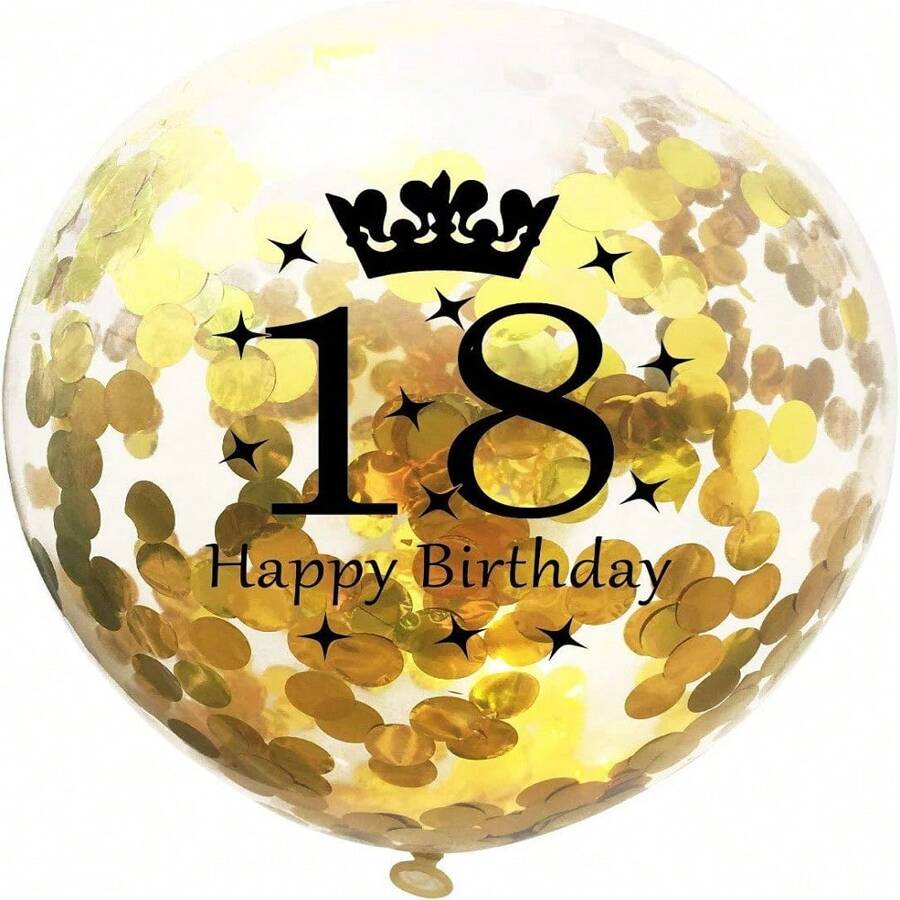 18th Birthday Balloons Gold And Black 18th Birthday Decorations For