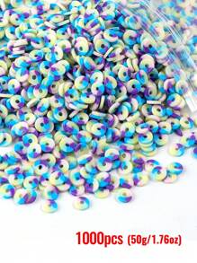Juego De Cuentas De Arcilla Polimérica De 2400pcs/4800pcs/7200pcs/9600pcs/12000pcs/15600pcs, Cuentas De Disco Plano Redondo Heishi Con Cuentas Separadoras De Arcilla Para Hacer Pulseras, Cuentas De Piedra Negra Para Hacer Joyas, Ideal Para Regalos De Cumpleaños, Acción De Gracias, Navidad Y Año Nuevo