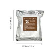 200g/400g椰子油羊奶芦荟皂基块纯天然手工皂基节日礼品实验工艺皂基 - 白色 - 查看 17