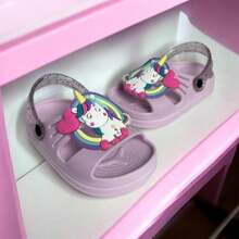 Children's Papete Sandal Girl Child Soft Flip Flop Bee 5 Flowers - 紫丁香色 - 查看 2