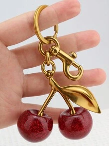 1 Piece Of Oversized Apple Keychain Pendant - Bag Charm Pendant - A Good Choice As A Halloween And Christmas Holiday Gift - Oversized Cherry Pendant - Fashionable Apple Pendant Accessories Ladies Bag Car Accessories School