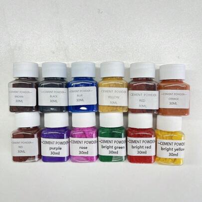 30ml Pigmento de cemento de yeso para macetas, concentrado de color en polvo de yeso para hacer moldes de concreto, cemento y yeso para manualidades y joyería DIY