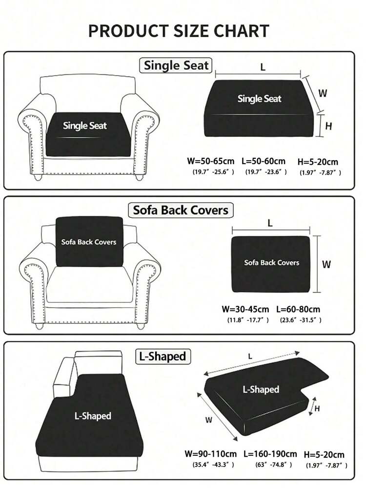 1pc High Elastic Milk Silk Sofa Seat Cushion Cover, Solid Color All Season Universal Modern Minimalist Sofa Pad Cover, Dust-Proof, Machine Washable, Suitable For Living Room, Bedroom, Study, Black, White, Gray