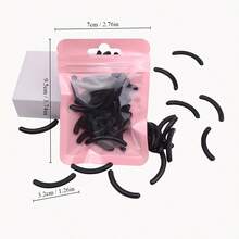 24 件优质通用睫毛夹垫 - 耐用橡胶条，完美贴合，持久弹性，不易断裂 - 彩色 - 查看 2