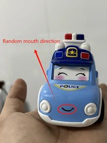 1PC Kid Cartoon Press-Toy Car Ambulance Police Cars Fire Truck Toys-Manual Operation, Colorful Plastic Body Perfect Gift For Boy And Girl,Back To School