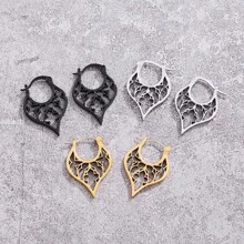 1 Cặp Hoa tai dạng dài rỗng phong cách Bohemian cổ điển, Hoa tai thanh lịch làm quà tặng cho tiệc tùng và sự kiện - bông tai - Xem 4