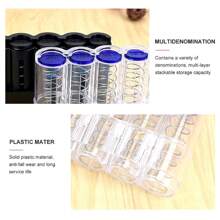 Plastic Euro Coin Holder Storage Box Wallet Dispenser Purse For Collectors - Multicolor - View 12