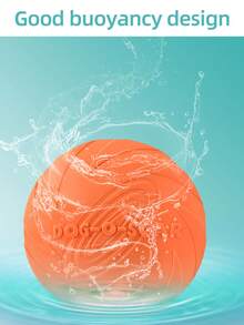 1 chiếc đĩa bay hình chó màu cam, đồ chơi thú cưng, nổi và huấn luyện cho chó - trái cam - Xem 7