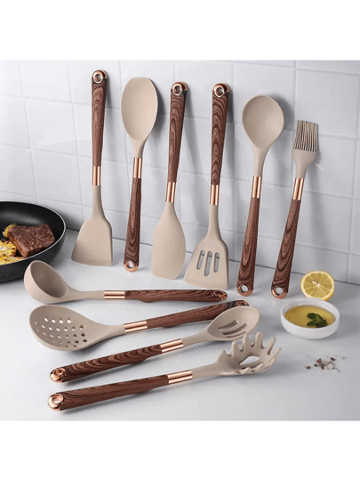 Kit de Utensílios Para Cozinha em Silicone Belmont 10 Peças