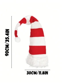 Mũ ông già Noel Giáng sinh, Mũ ông già Noel lông ngắn sang trọng cho người lớn và trẻ em, Trang trí tiệc - Nhiều màu - Xem 9