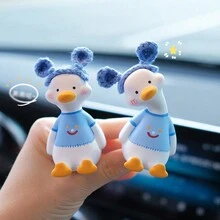 1 Máy khuếch tán hương thơm gắn cửa gió ô tô kèm đồ trang trí hình chú vịt - Một cỡ - Xem 7