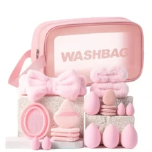 1-21 件装植绒化妆三角海绵、聚氨酯化妆品化妆粉扑、迷你化妆海绵 - 彩色 - 查看 9