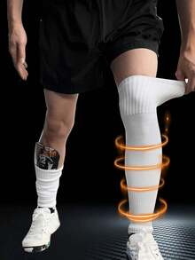 Bảo vệ chân thể thao ngoài trời Bảo vệ chân bóng đá thoáng khí, có đặc điểm thấm hút độ ẩm, bảo vệ đầu gối, chống mài mòn, chịu áp lực, v.v., thích hợp cho các hoạt động bóng đá ngoài trời - Nhiều màu - Xem 1