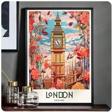 1 件无框世界旅行极简主义海报自粘艺术海报白皮书印刷品海报艺术品美学艺术壁画 - 彩色 - 查看 13