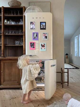 10pcs/5pcs Set Colorful Magnetic Photo Frames, 3 Inch Refrigerator Magnets Photo Album, For Family Memories Photo Display, Compatible With Fujifilm Photos - Home Room, Living Room, Office Decor, Valentine's Day, New Year Gift Gifts Birthday Graduation