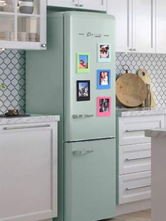 10pcs/5pcs Set Colorful Magnetic Photo Frames, 3 Inch Refrigerator Magnets Photo Album, For Family Memories Photo Display, Compatible With Fujifilm Photos - Home Room, Living Room, Office Decor, Valentine's Day, New Year Gift Gifts Birthday Graduation