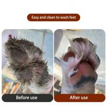 1 pieza Taza para lavar las patas de mascotas, Limpiador de patas de perro y gato, No se necesita limpiar