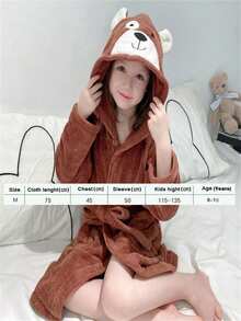 1 Áo choàng trẻ em Áo choàng tắm hình động vật dễ thương cho trẻ mới biết đi, Áo khoác nỉ mềm mại dài toàn thân có mũ trùm đầu cho bé trai và bé gái Quà tặng ấm áp Lông cừu san hô, Siêu mềm, Thấm nước, Ấm áp, Nhanh khô, Thích hợp cho Phòng tắm, Phòng ngủ, Khách sạn, Hồ bơi, Khăn tắm, Quà tặng, Quà tặng - Nhiều màu - Xem 14