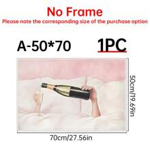 Bộ 1, Tranh tường màu hồng nhạt, Rượu sâm panh trên giường, Thẩm mỹ, Trang trí xe đẩy quầy bar, Nghệ thuật có thể in, Trang trí phòng ký túc xá, Màu hồng nữ tính, Trang trí tường bằng vải bạt, Áp phích vải bạt, Trang trí tường - Nhiều màu - Xem 17