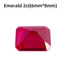One 100% Lab Grown Ruby Various Shapes Gemstone For Charms Advanced Jewelry Making Materials(The Size Is Based On The SKU Image)