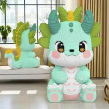 3000PCS Guochao Dragon Building Blocks - Adult Large Model Building Blocks Decoration Home Creative Decoration Handmade DIY Puzzle Decoration - Christmas Gift - Halloween Gift - Model - View 5