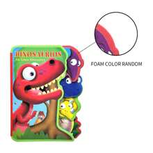 1 Stück spanischsprachiges Kinderlern- und Kognitionsstorybook, 12cm*15,8cm, deformiertes EVA-Buch, Förderung der kognitiven Fähigkeiten von Kindern, Weihnachts-, Erntedank-, Neujahrsgeschenke