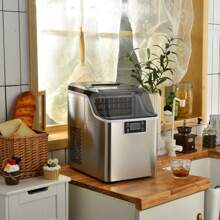 Portable Ice Maker 40Lbs/24H Countertop Self-Cleaning With Ice Scoop And Basket - US B Type Plug(110-127V) - View 2