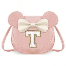 Girls' Wallet, Toddler Wallet, Letter S Crossbody Bag, Cute Birthday Gift For Daughter, Granddaughter, Niece, Sister, Stepdaughter, Personalized Letter Wallet, Unique Design, Suitable For Daily And Party Use - Small-pink - View 13