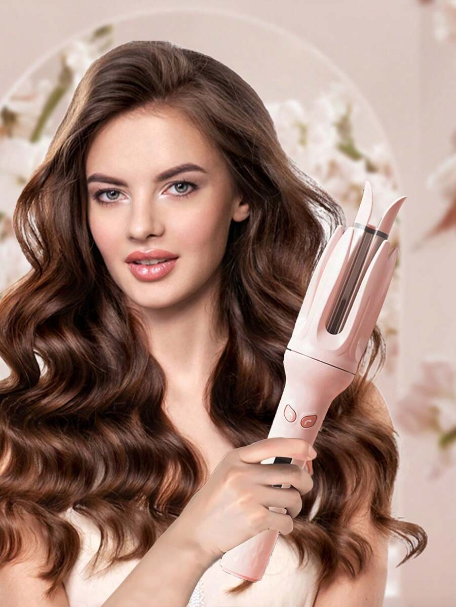 Automatic Curling Iron, Hair Curler Wand Rotating, 4 Adjustable Temperature Levels, Fast Self Spinning Styling, Quick Heating, 28mm Large Wave Curls Suitable For Slouchy People, Easy To Use - US A Type Plug(110-127V) - View 1