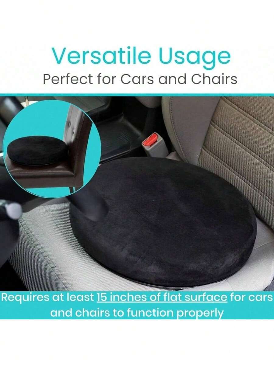 Swivel Car Seat Cushion For Elderly Assistance 360 Large Round