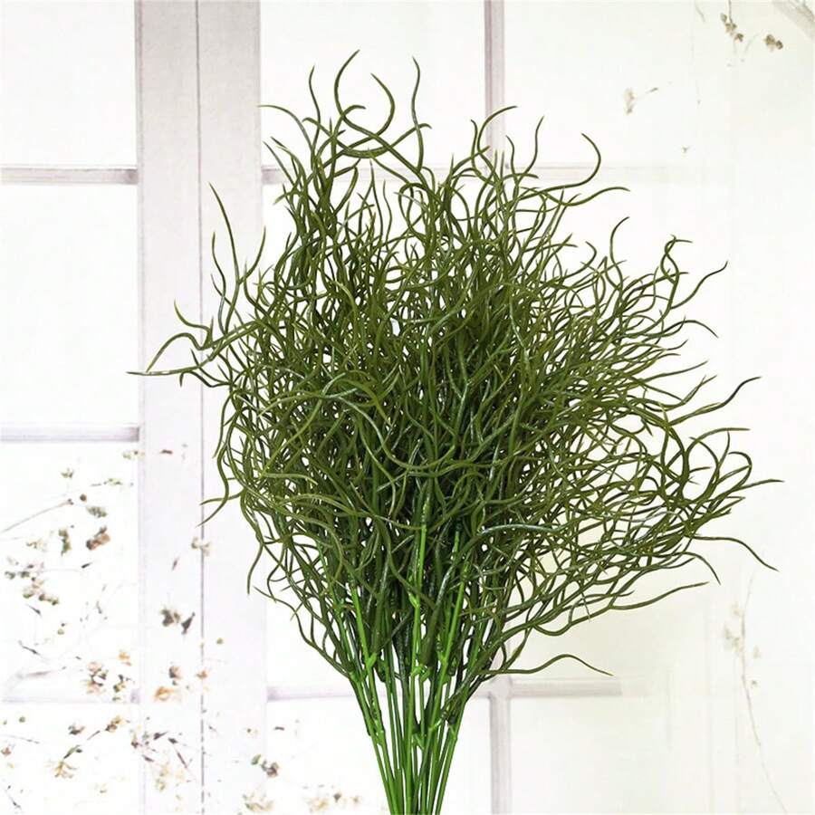 1/3 Bunch Artificial Plants, UV Resistant Outdoor Fake Green Plants