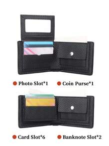 HOVI'S Billetera casual y retro de moda con múltiples tarjetas y funciones, portátil. Regalo de Navidad, invierno, Acción de Gracias, otoño, viaje, bolso de aseo, monedero, bolso de mano, bolso de embrague, bolso con correa para la muñeca, bolso de almacenamiento, carteras y bolsos, mochila de gran capacidad multifuncional para estudiantes, bolso lateral, bolso de cadera, bolso vintage de San Valentín, bolso negro, bolso esencial de vacaciones, bolsa escolar vintage, regalo deportivo para hombres, bolsa de vacaciones