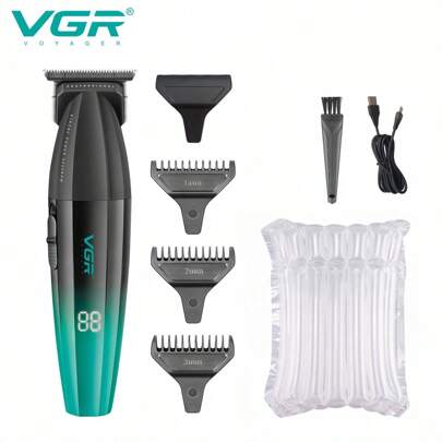  VGR Professional Hair Clipper, Rechargeable Hair Trimmer, 9000 RPM High Speed, Men's Electric Pubic Hair Trimmer, Body Hair Groomer, Intimate Area, Groin And Hair Trimmer, Unisex, Ultimate Men's Body Hair Shaver, Intimate Area Trimmer, Fast Charging, Extra Long Standby V-906 (No Packaging)