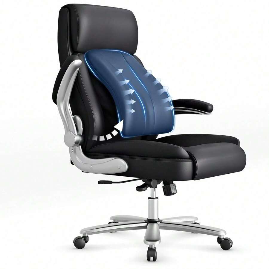 Office Chair, Ergonomic Desk Chair, 500lbs Heavy Duty Executive Leather