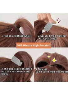 1 szt. Modna i elegancka damska luksusowa spinka do włosów z kryształkami do upięcia kucyka, okrągła spinka zapobiega zwisaniu kucyka, lśniąca i uniwersalna, idealna na imprezy i na co dzień, spinki do włosów, spinki do włosów, spinki do włosów, spinka do włosów, spinka do włosów, spinka do włosów, jesienno-zimowe akcesoria do włosów dla kobiet, stroje wakacyjne, kobieta