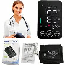 Pulsovital Esfigmomanómetro de brazo digital automático negro baumanómetro digital de brazo - Negro - Ver 4