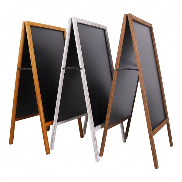 UNHO Aufsteller Tafel Kundenstopper Werbetafel beideseitig Kreidetafel magnetische Werbeaufsteller für Kaffee Bar Restaurant Hotel Buchhandlung aus Holz