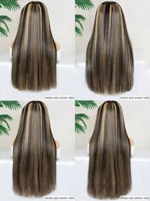 Tinashe Hair Wear&Go 无胶渐变色蜜金色预剪 5*5 蕾丝假发挑染直发真人发假发 - SNatural/22 - 查看 9